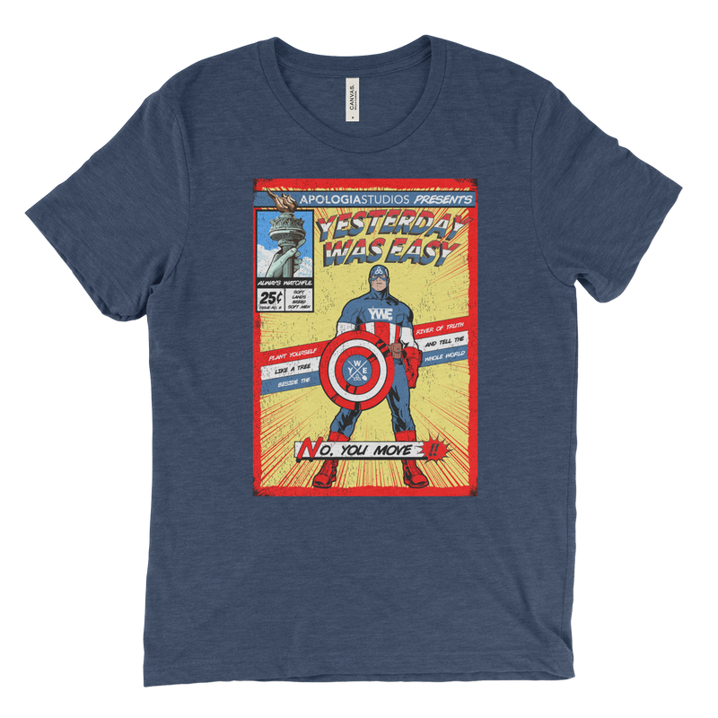 Yesterday Was Easy Captain America | T-Shirt